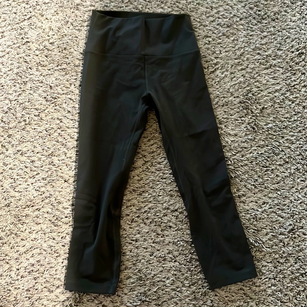 Hawthorne Athletics Small Navy Green Leggings Ankle Length
